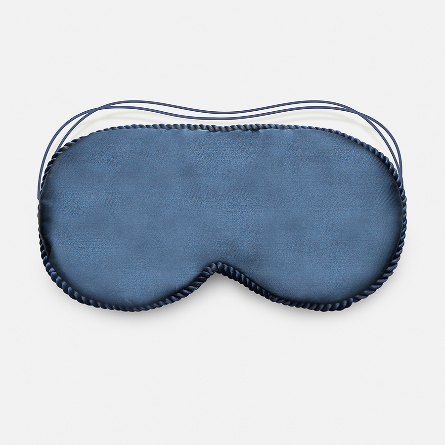 Navy Silk Sleep Mask