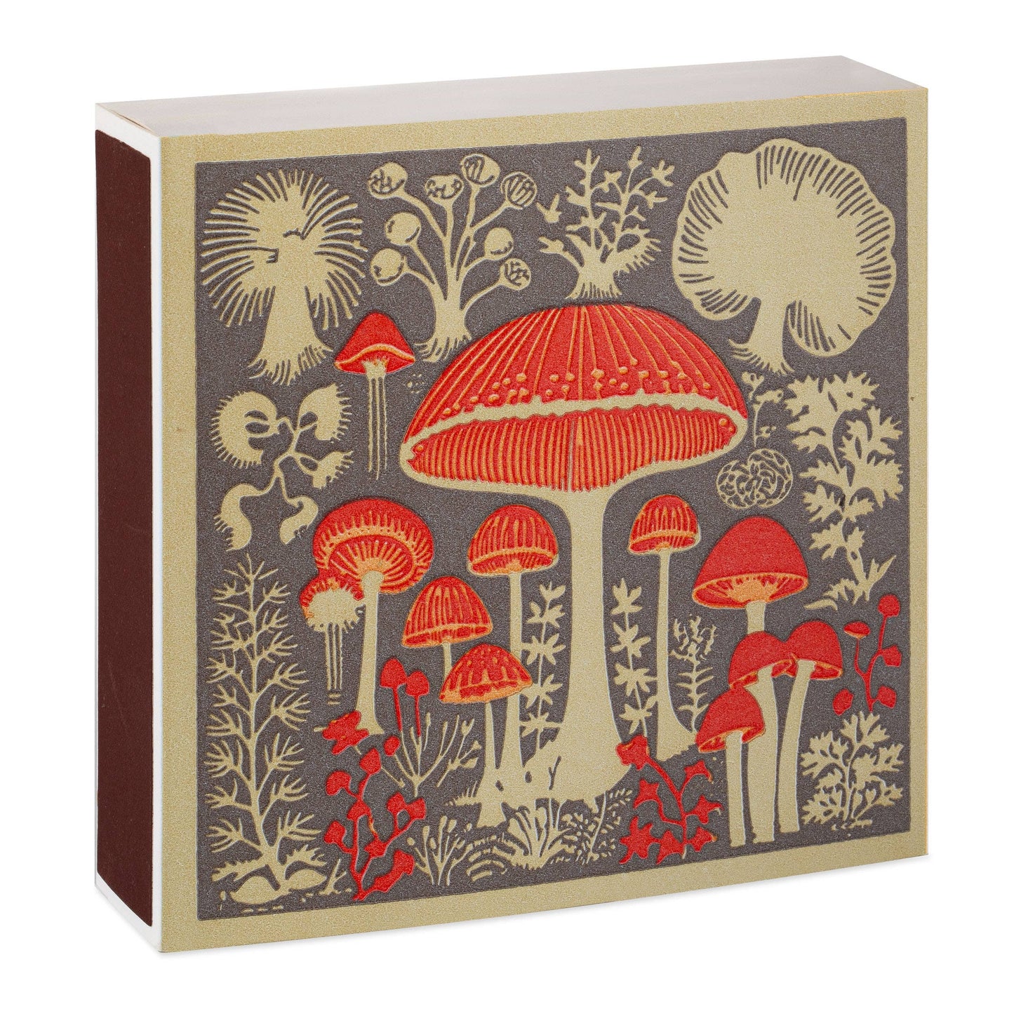 Wild Mushroom Safety Matches | Decorative Matchbox with 125 Matches