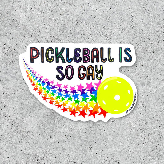 Pickleball Is So Gay Sticker