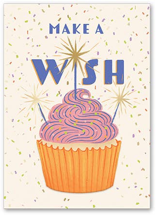 Cupcake Wish Card