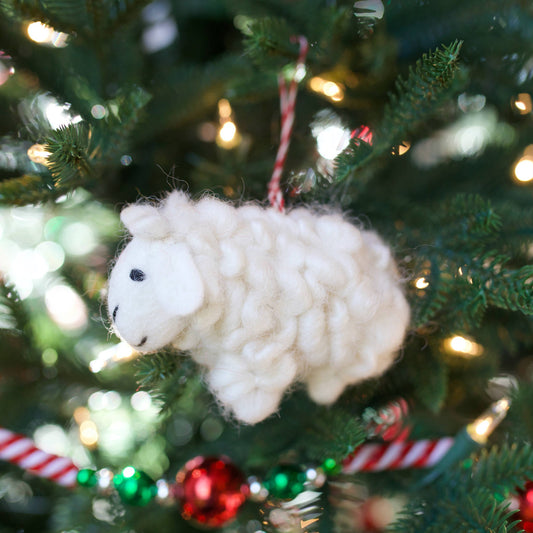Sheep Felt Wool Ornament