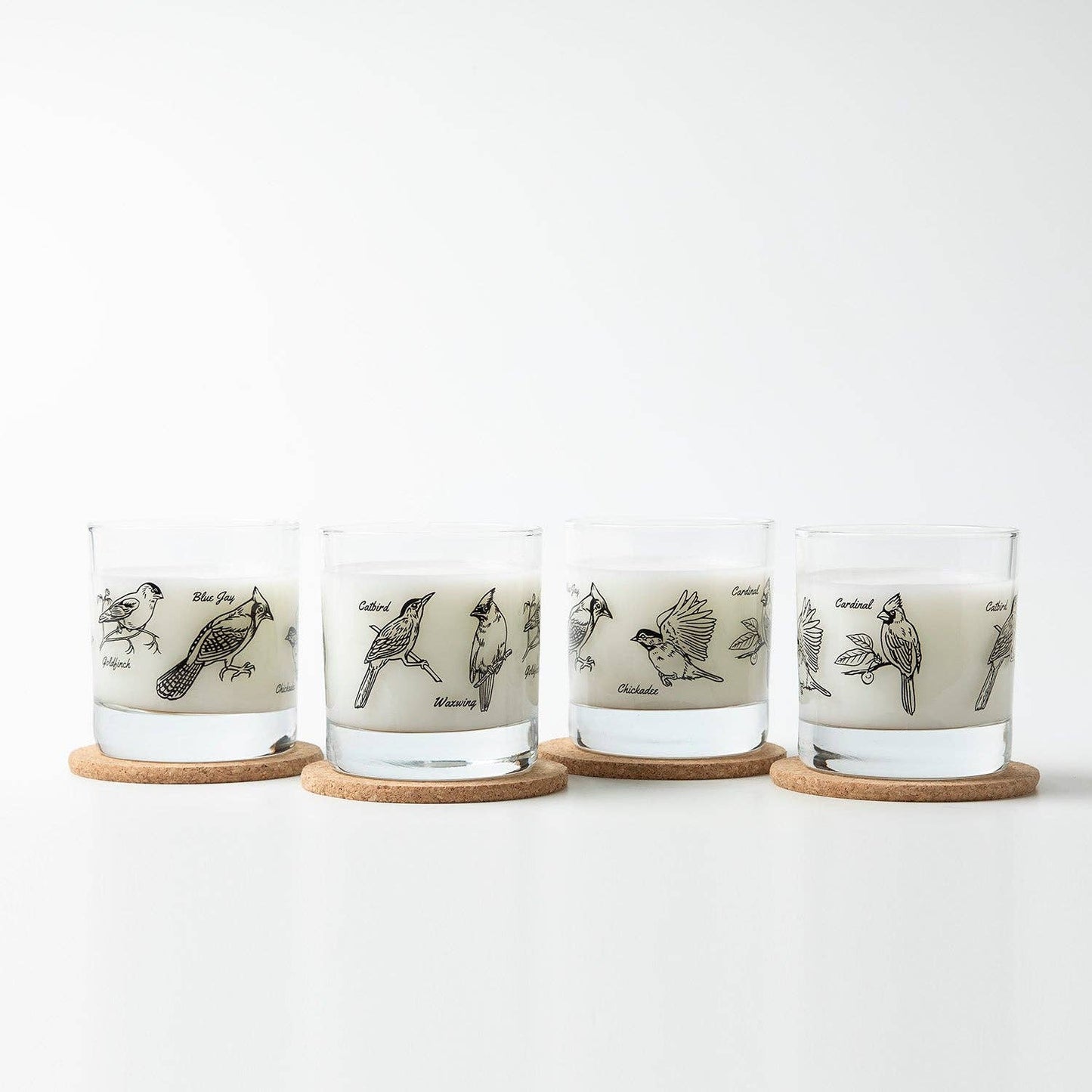 Backyard Birds Rocks Glass | 11 oz Whiskey Glass