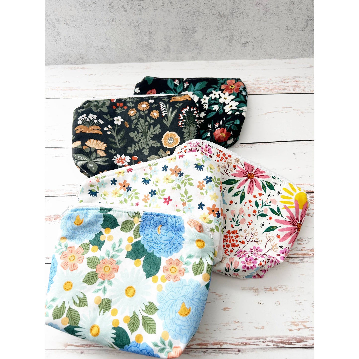 Small Cosmetics Bag Variety Pack | Handmade Makeup & Accessory Pouch