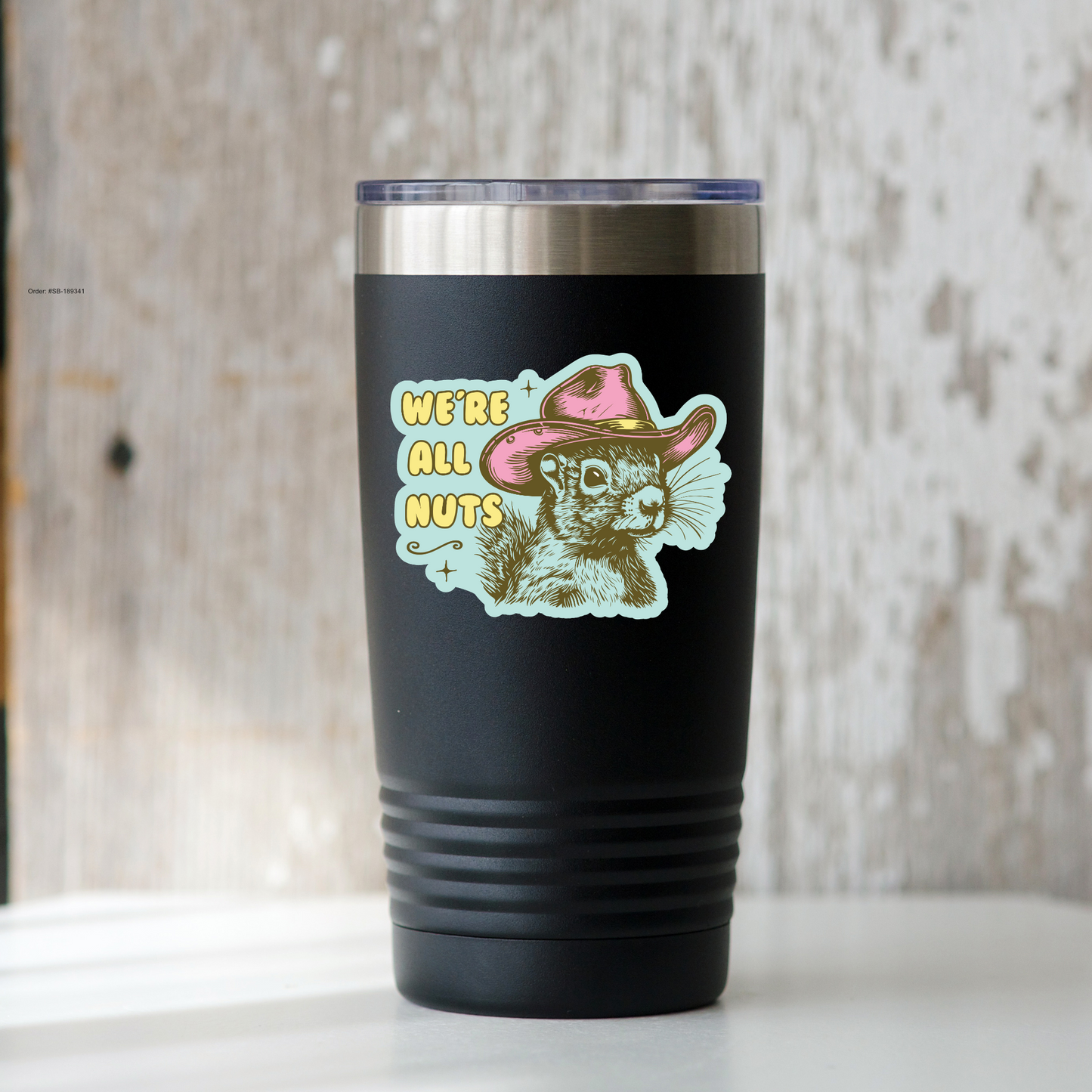 We're All Nuts Sticker