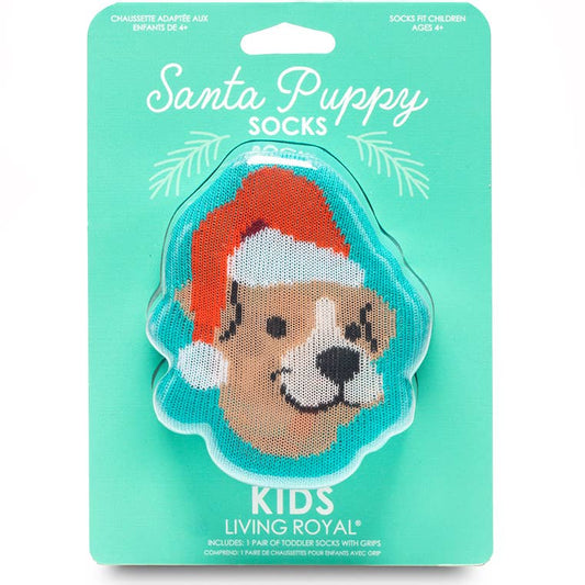 Santa Puppy Kids 3D Socks