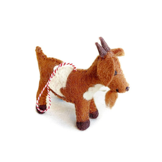 Goat Felt Wool Ornament