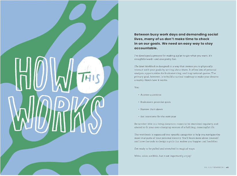 The Reset Workbook: A Guided Wellness Journal | Self-Care & Goal Setting