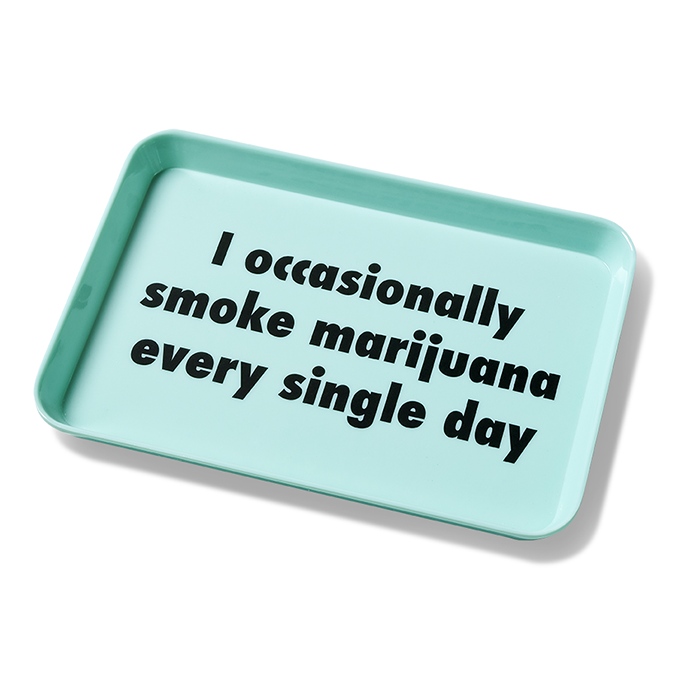 Occasionally Smoke Trinket Tray – Funny Melamine Catchall Tray