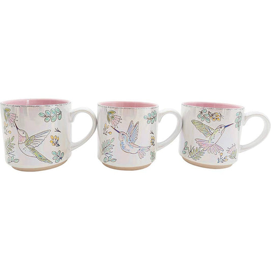 Luster Glaze Hummingbird Mug