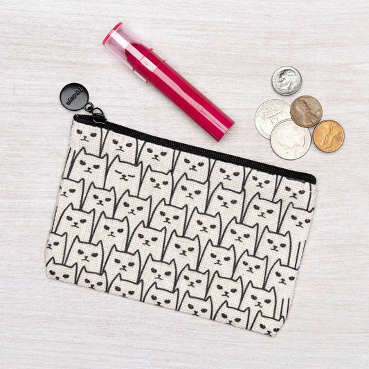 Cat Zipper Pouch | Small Travel & Cosmetic Bag