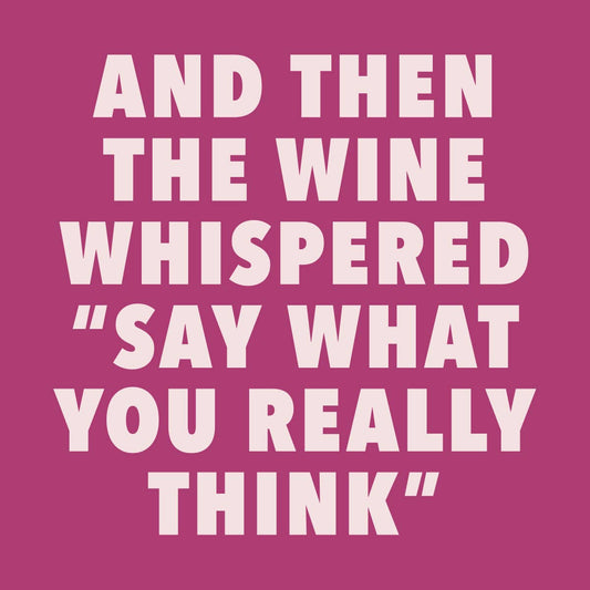 What You Really Think Funny Cocktail Napkins | 20-Pack Party Napkins