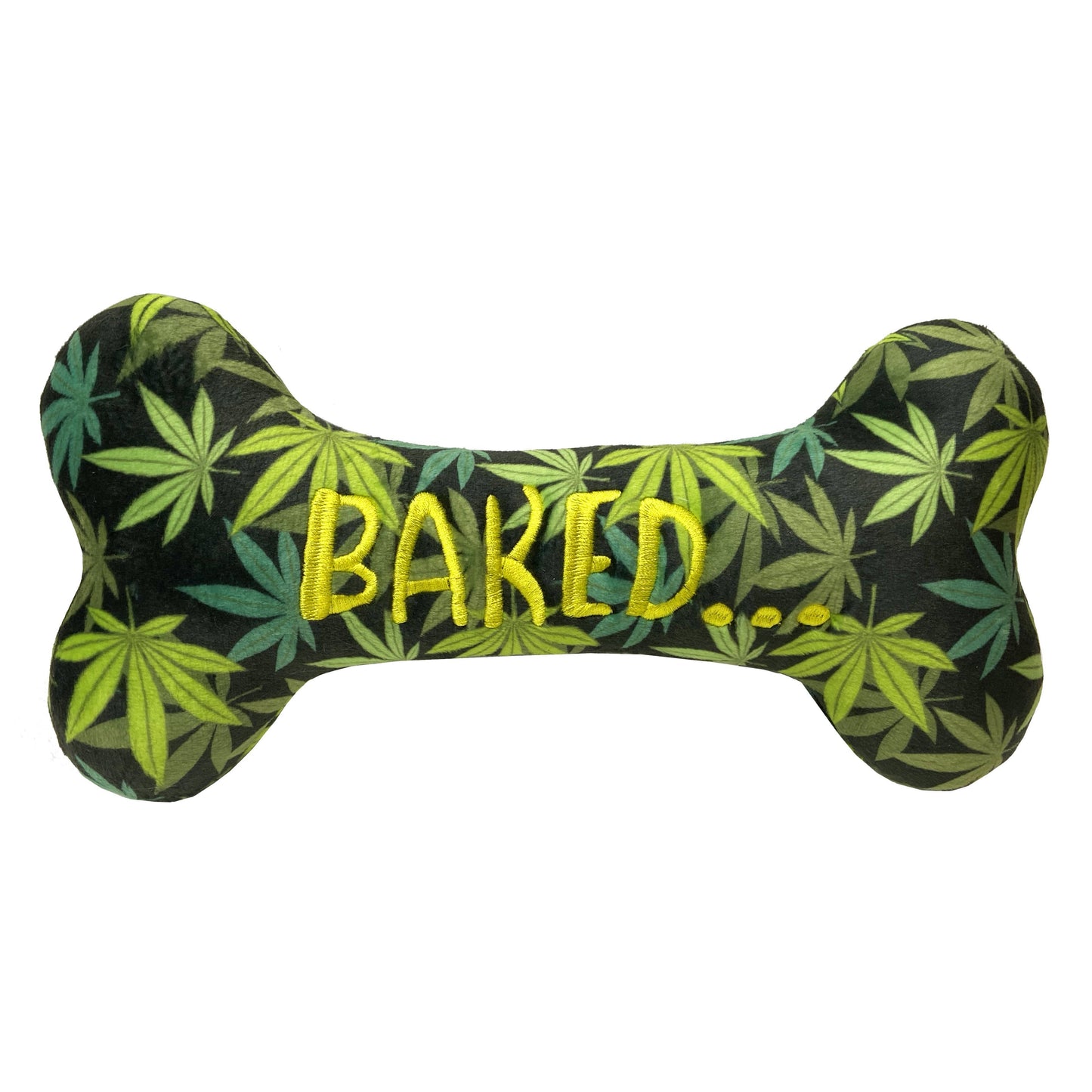 "Get Baked" Bone Plush Dog Toy – Durable PowerPlush Mesh Toy
