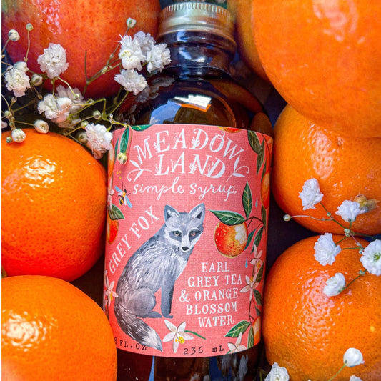 Grey Fox Earl Grey & Orange Blossom Simple Syrup | 8 oz