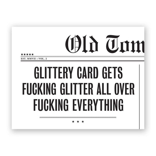Glittery Greeting Card