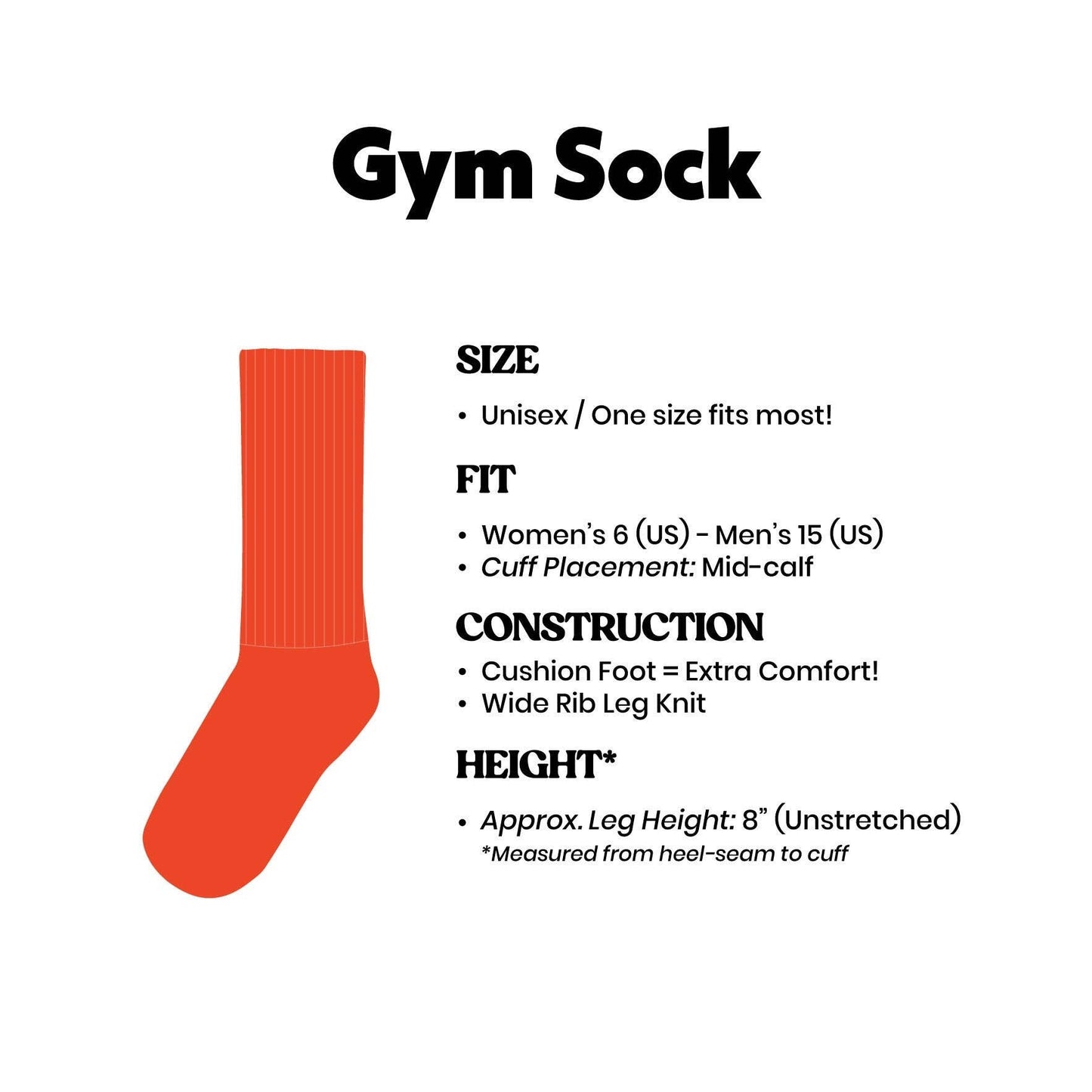 I ❤️ Caviar Gym Crew Socks