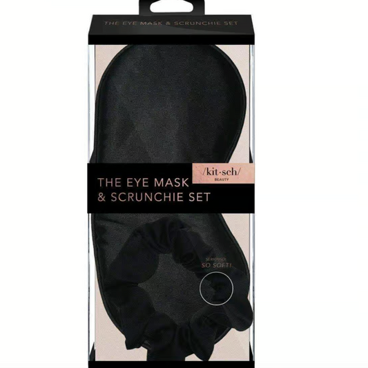 Satin Eyemask & Scrunchie Set