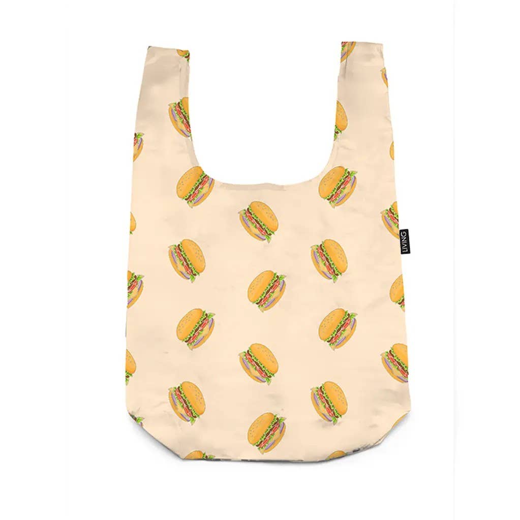 Hamburger Charm & Reusable Tote