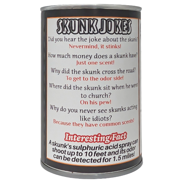 Bandit the Canned Skunk - Plush Toy in a Can