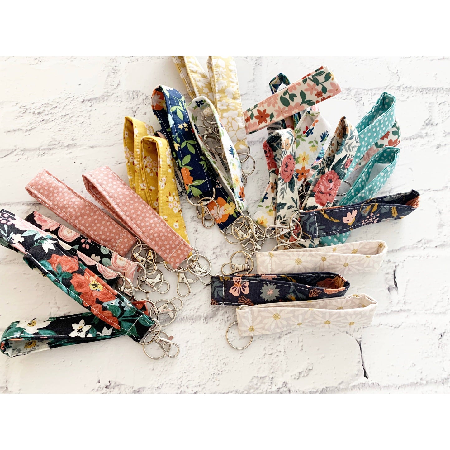 Handmade Fabric Keychain Mini Lanyard Variety Pack | Cute Wrist Lanyards