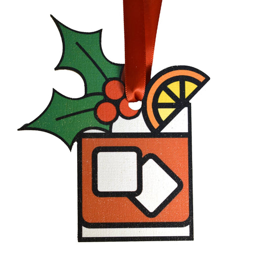 Holiday Old Fashioned Wooden Ornament