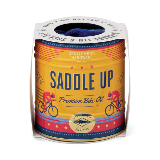 Socks In A Can - Bike | Cycling Novelty Crew Socks in Can