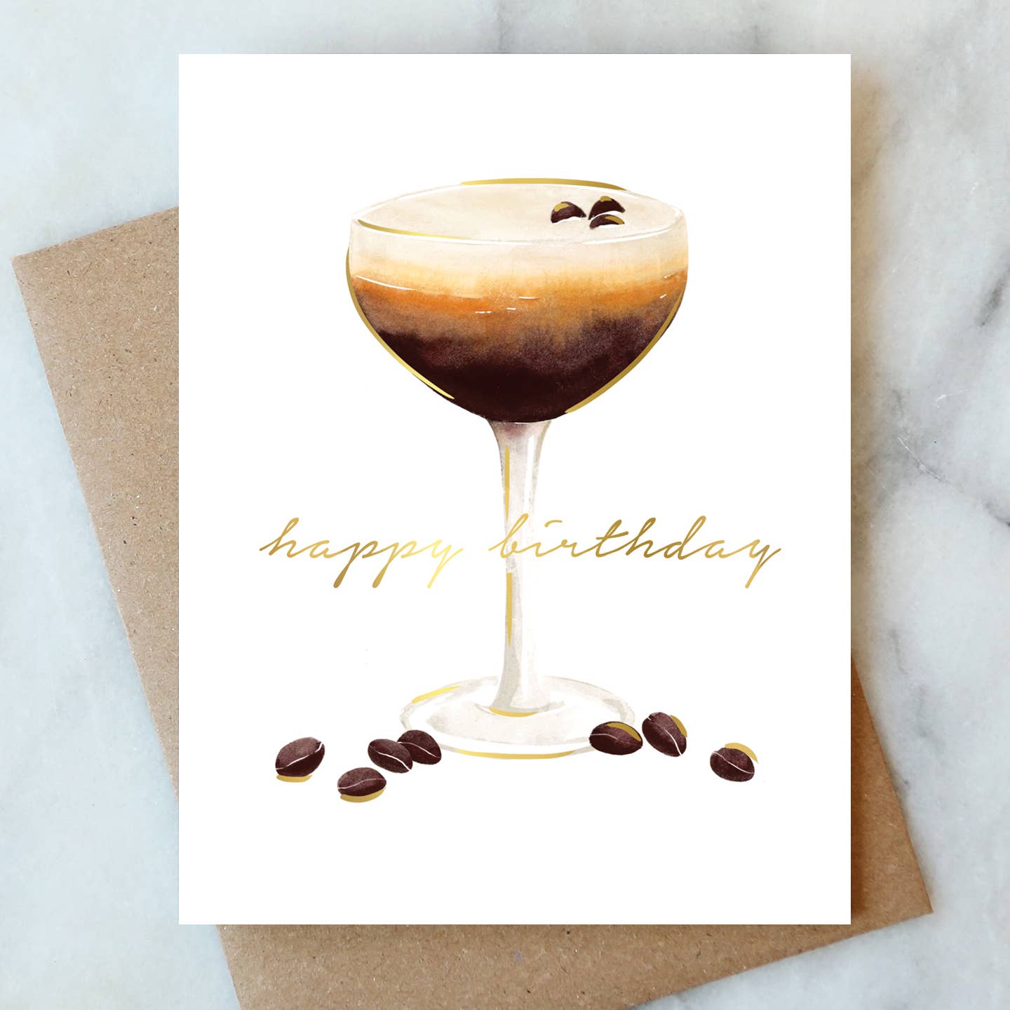 Espresso Birthday Greeting Card