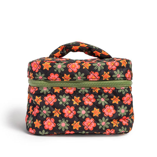Floral Cosmetic Travel Case