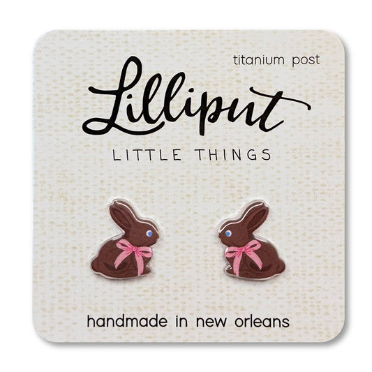Chocolate Easter Bunny Earrings