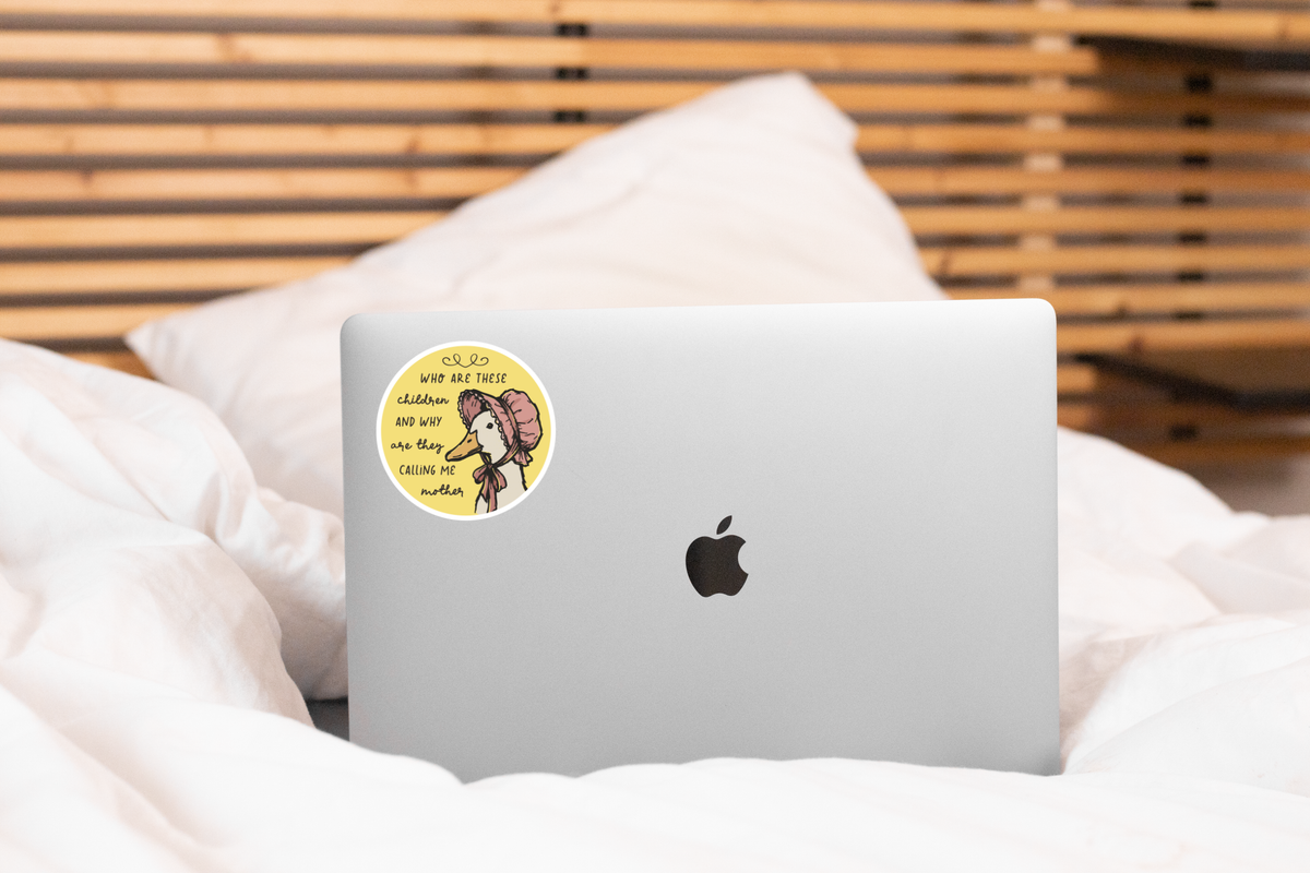 Who Are These Children Funny Goose Vinyl Sticker