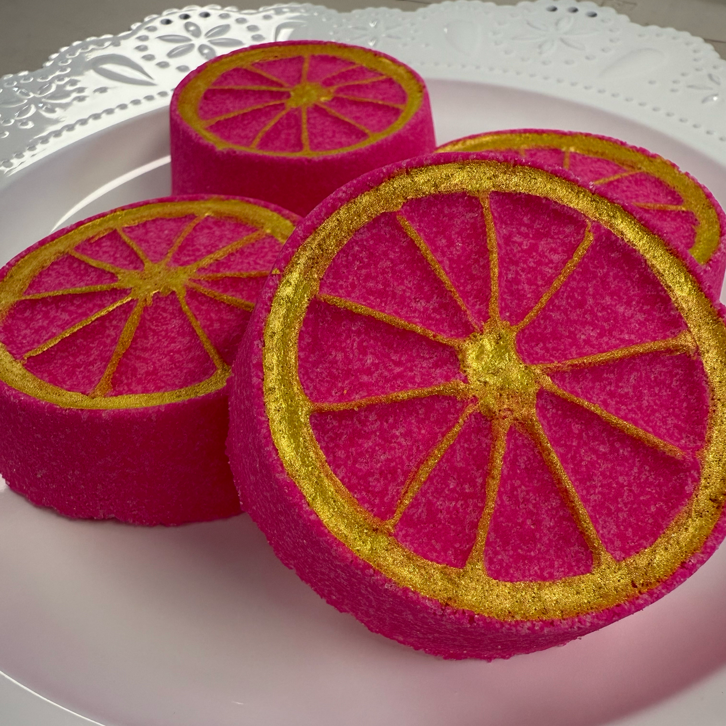 Pink Lemonade Slice Bath Bomb