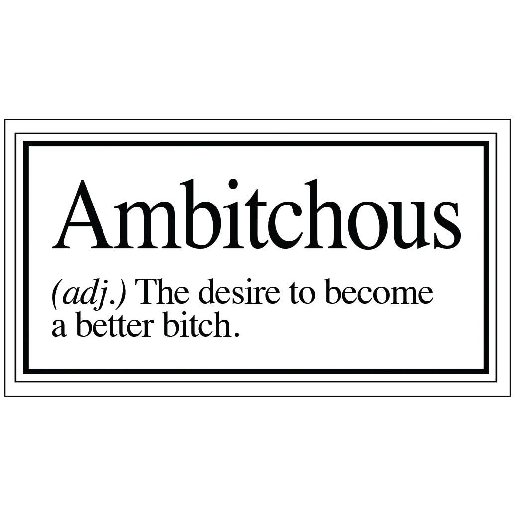 Vinyl Sticker – AMBITICHOUS
