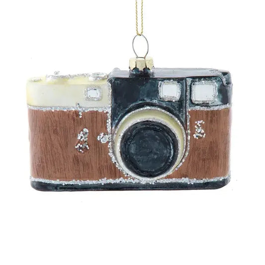 Glass Camera Ornament