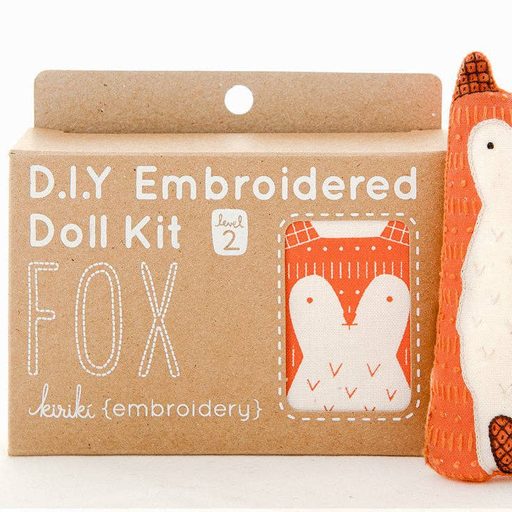 Fox Embroidery Kit