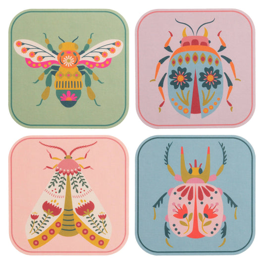 Bug Pulp Paper Coasters