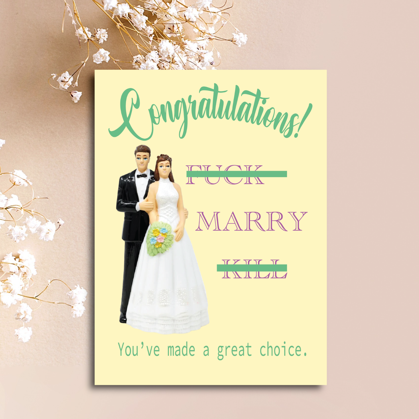 F*ck Marry Kill Greeting Card