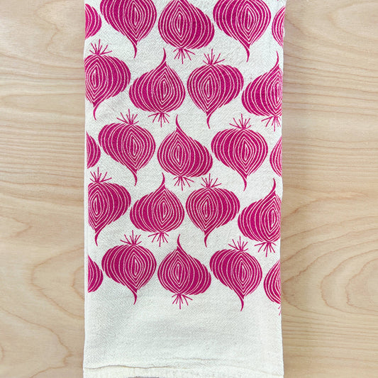 Red Onion Tea Towel