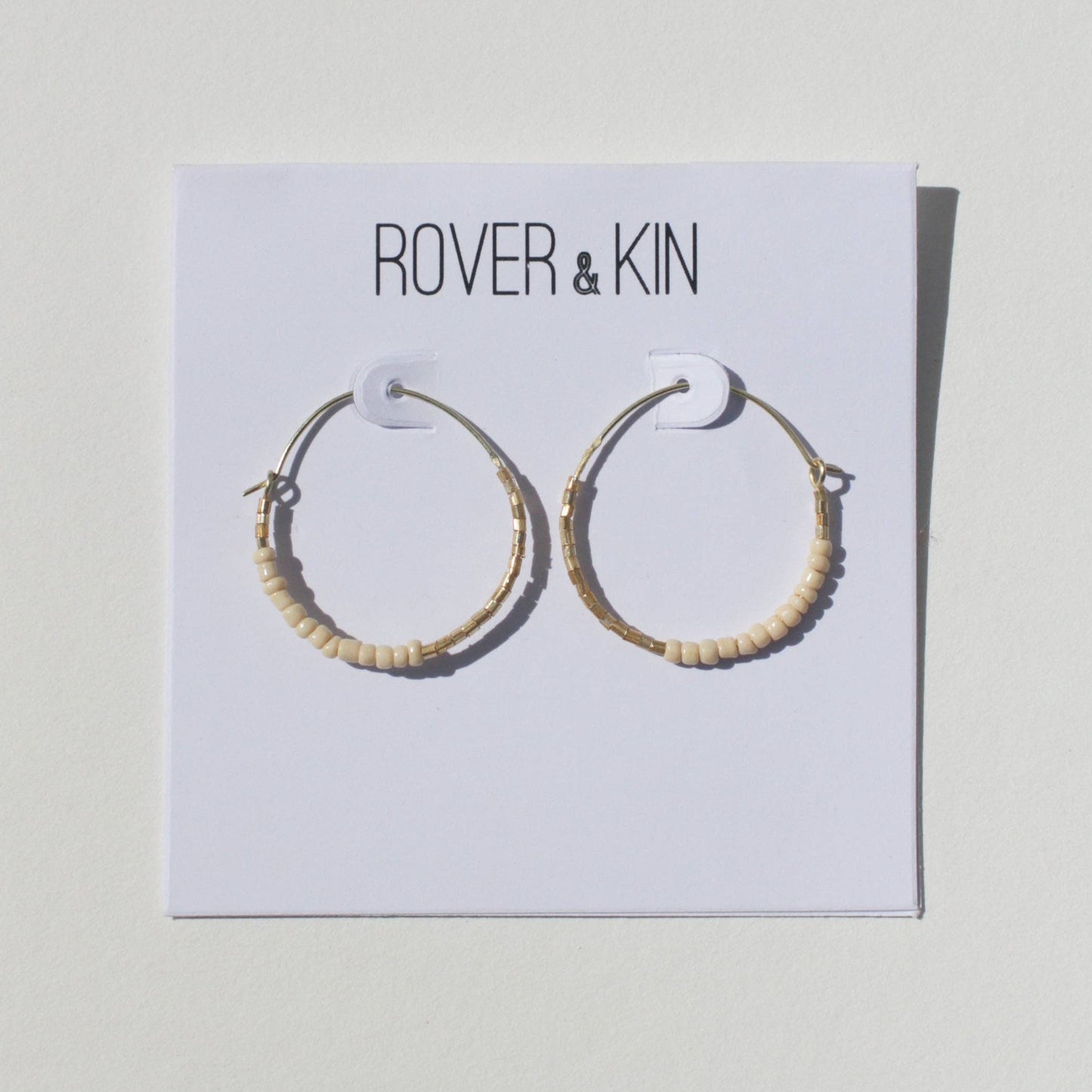 Dreamscape Beaded Round Hoops