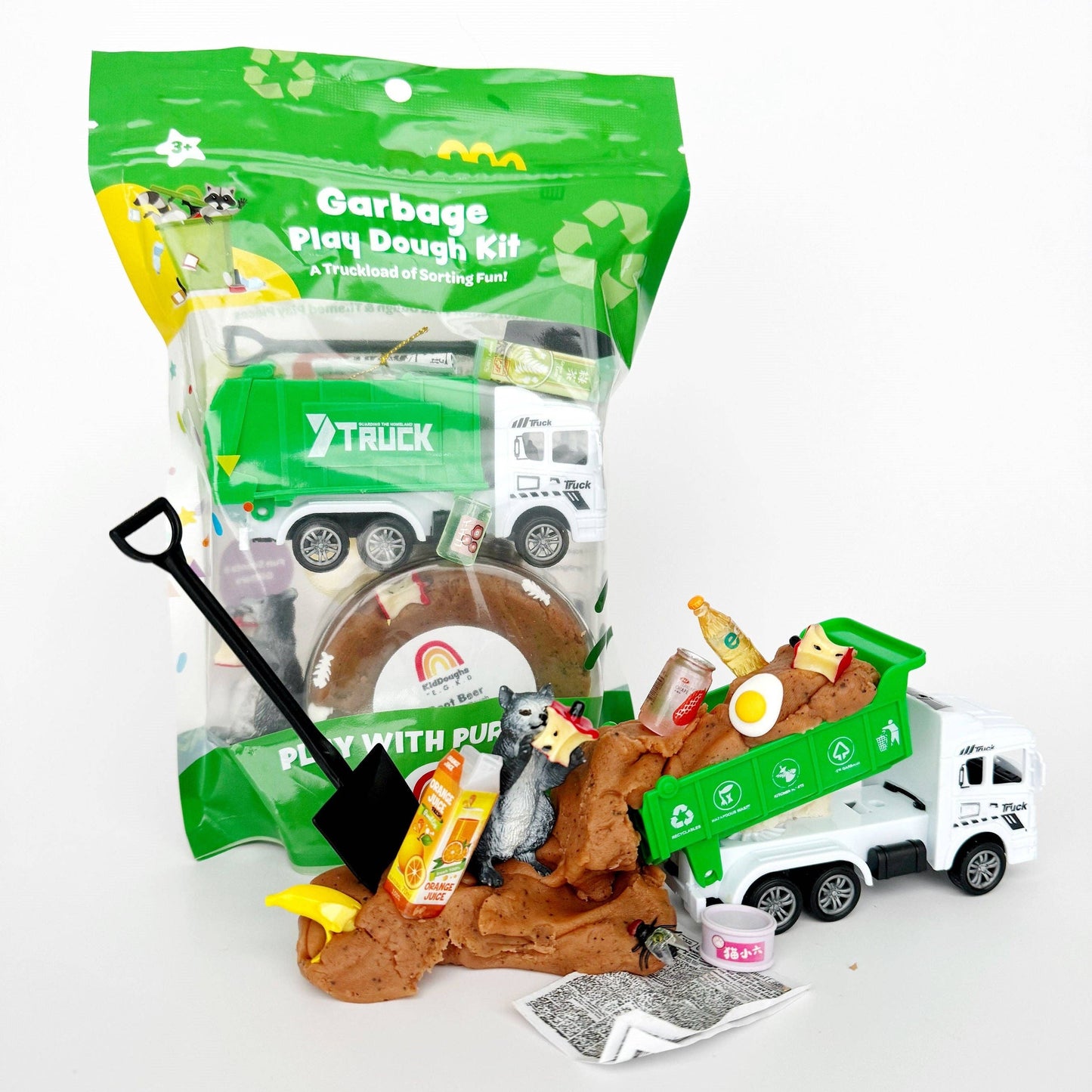 Garbage KidDough Sensory Play Kit | Root Beer Scented Sensory Dough
