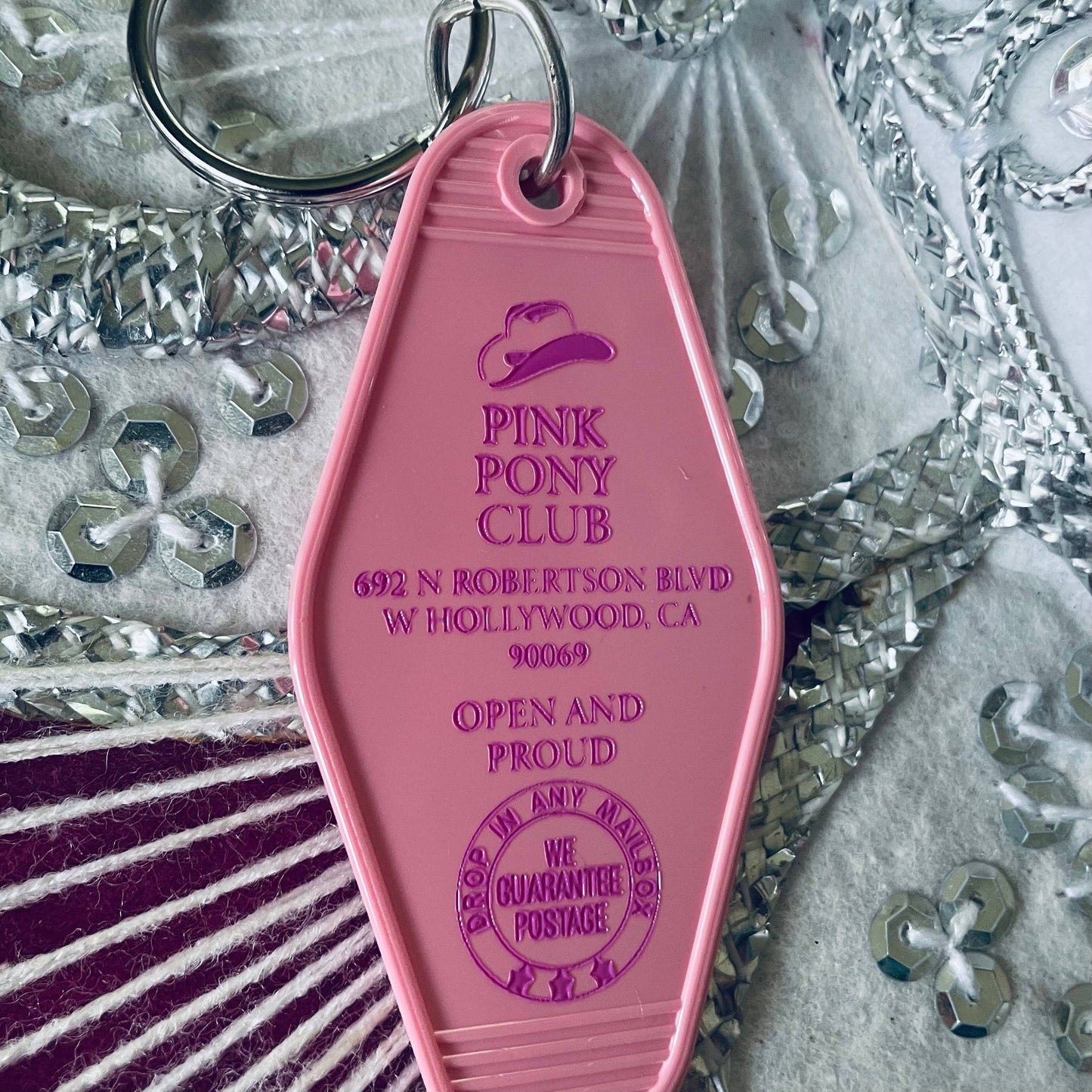 Pink Pony Club Keychain
