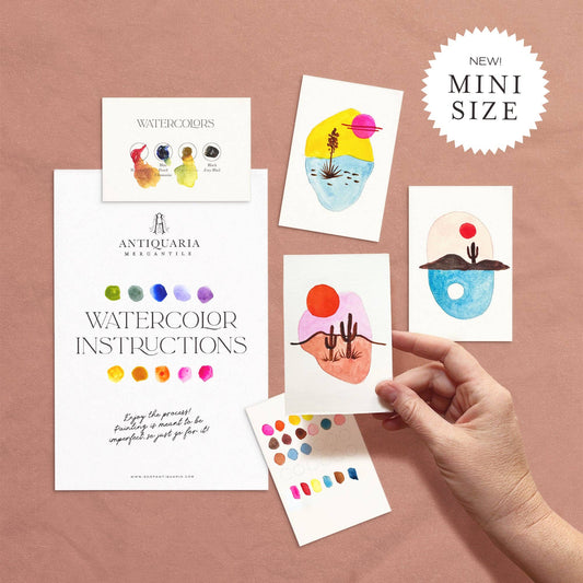Mini Watercolor Desert Painting Kit