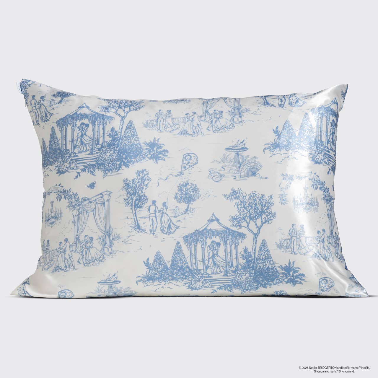 Bridgerton Reversible Satin Pillowcase | Queen/Standard 26" x 19"