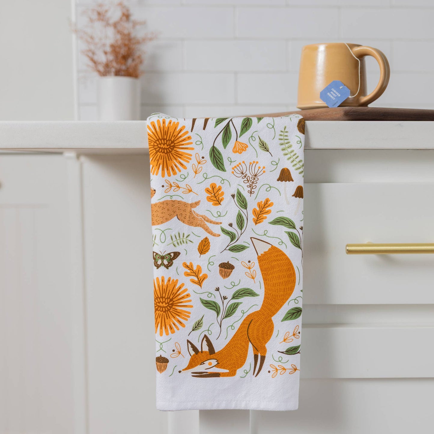 Fall Forest Woodland Tea Towel