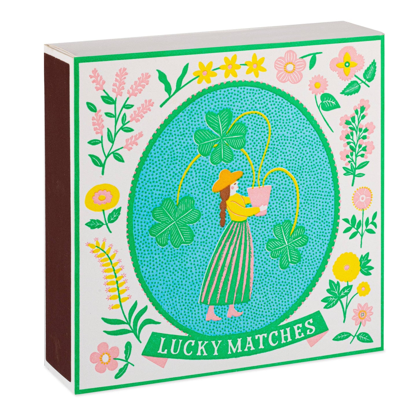 Lucky Matches Safety Matches | Vintage Floral Decorative Matchbox with 125 Matches