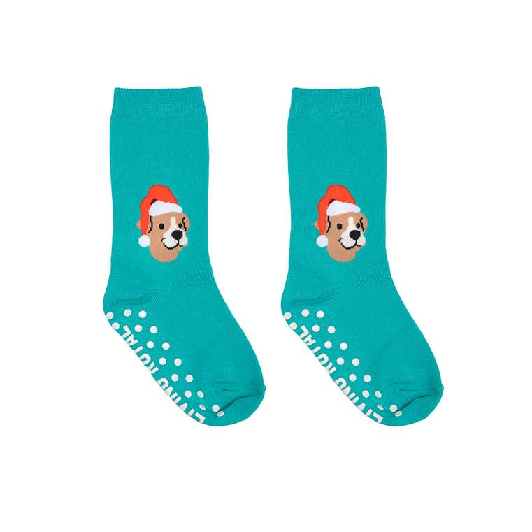 Santa Puppy Kids 3D Socks