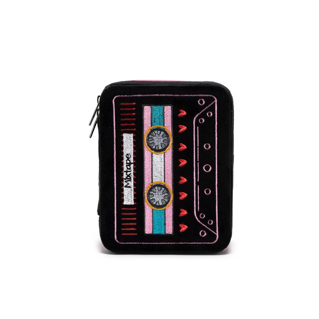 Mixtape Cassette Velvet Jewelry Case | Travel Organizer