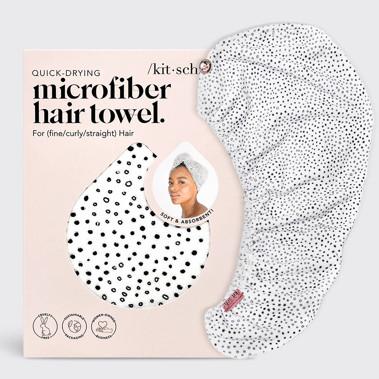 Microfiber Hair Towel Wrap | Ultra-Absorbent Anti-Frizz Hair Towel
