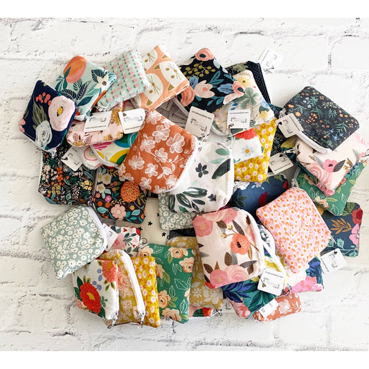 Small Fabric Zipper Pouch Variety Pack | Handmade Coin Purse