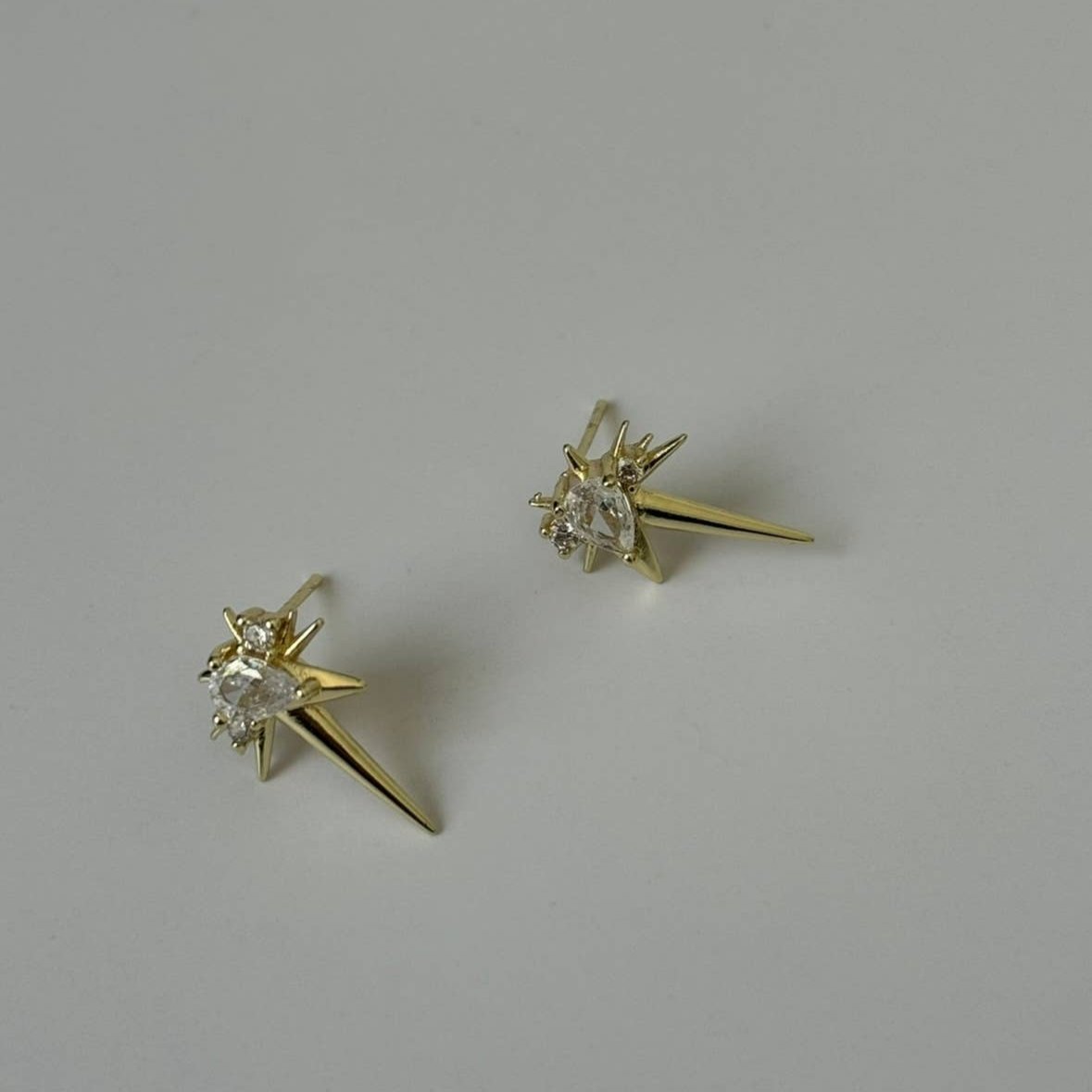 Armor Spiked Stud Earrings