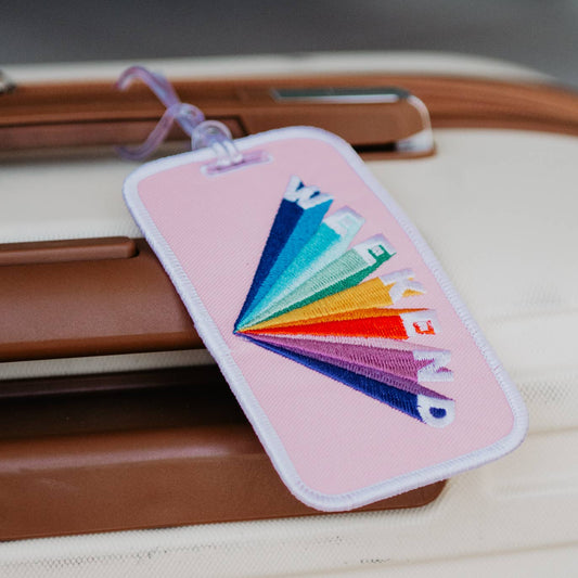 Weekend Rainbow Luggage Tag