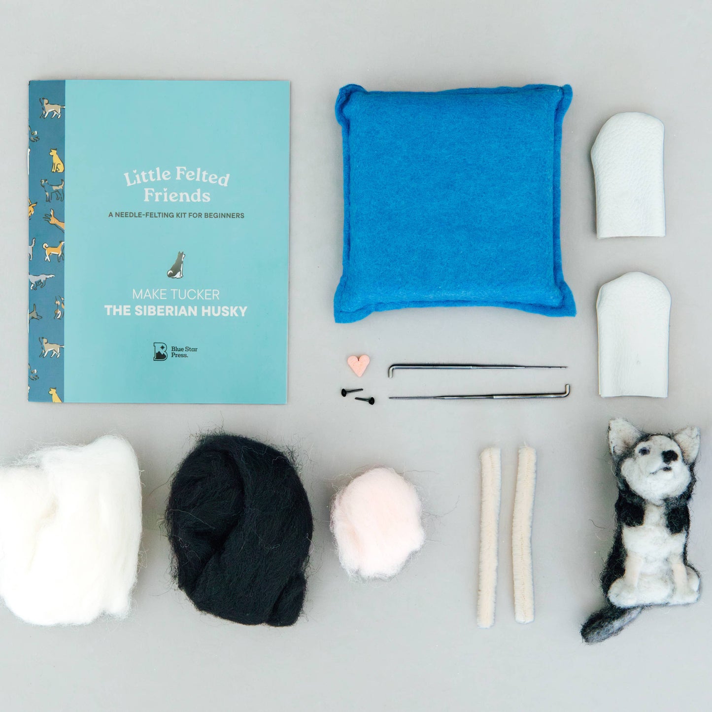 Little Felted Friends: Siberian Husky Needle Felting Kit